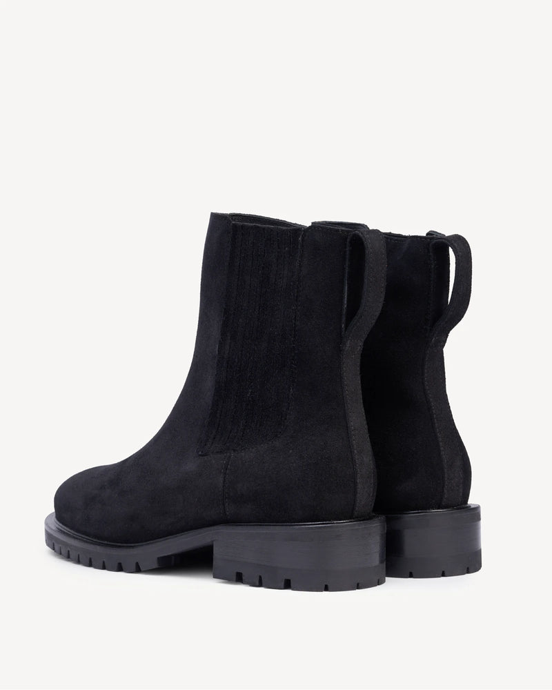 The Trestle Boot Black Water Resistant Suede
