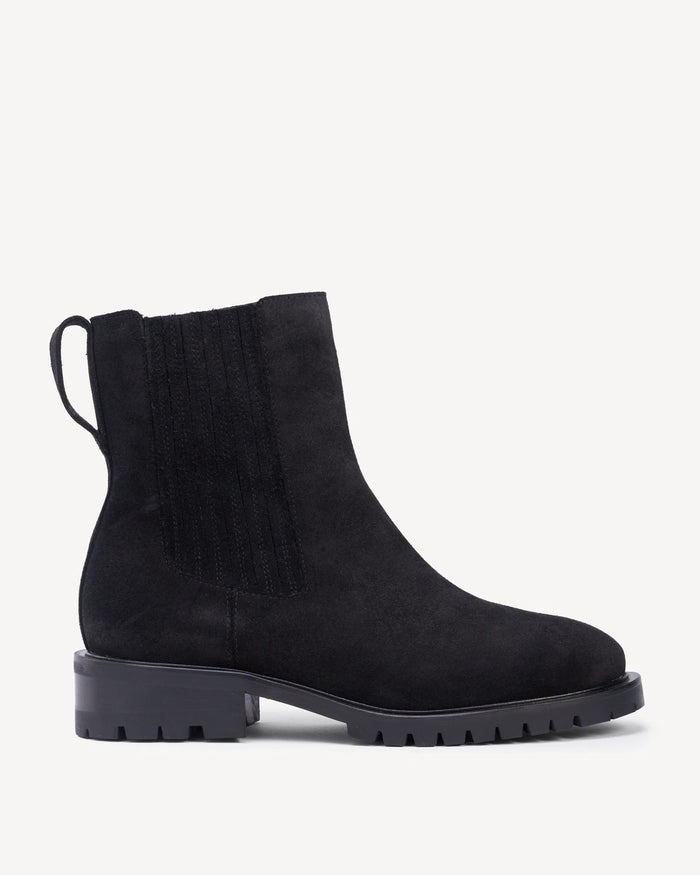 The Trestle Boot Black Water Resistant Suede