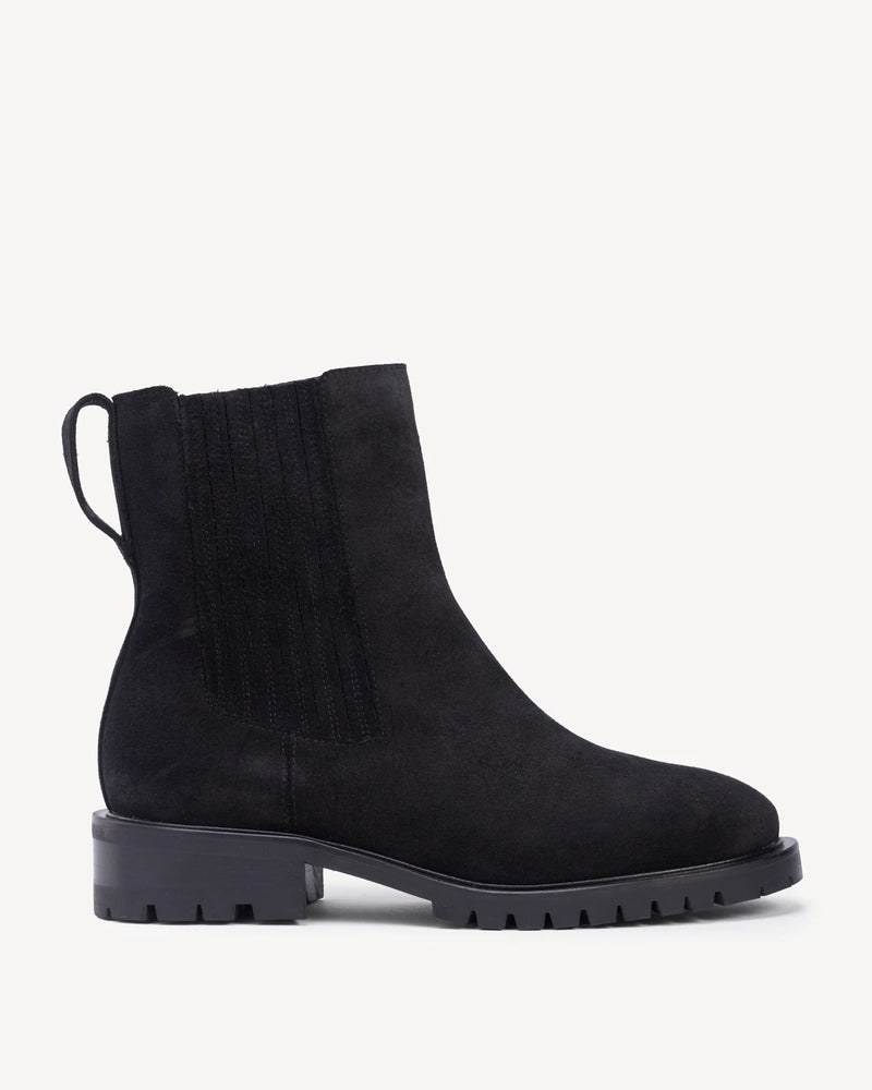 The Trestle Boot Black Water Resistant Suede