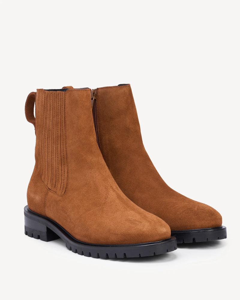The Trestle Boot Brown Sugar Water Resistant Suede