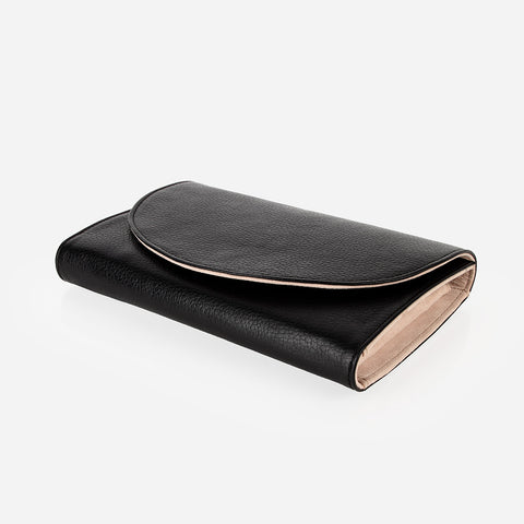 The Trifold Jewelry Case Black