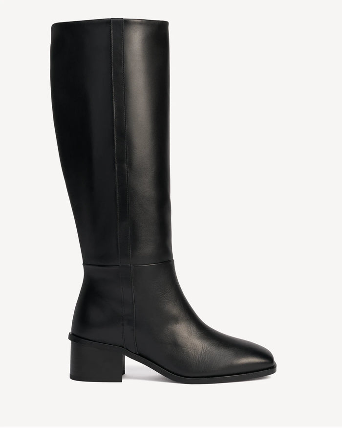 The Twiggy Tall Boot Black