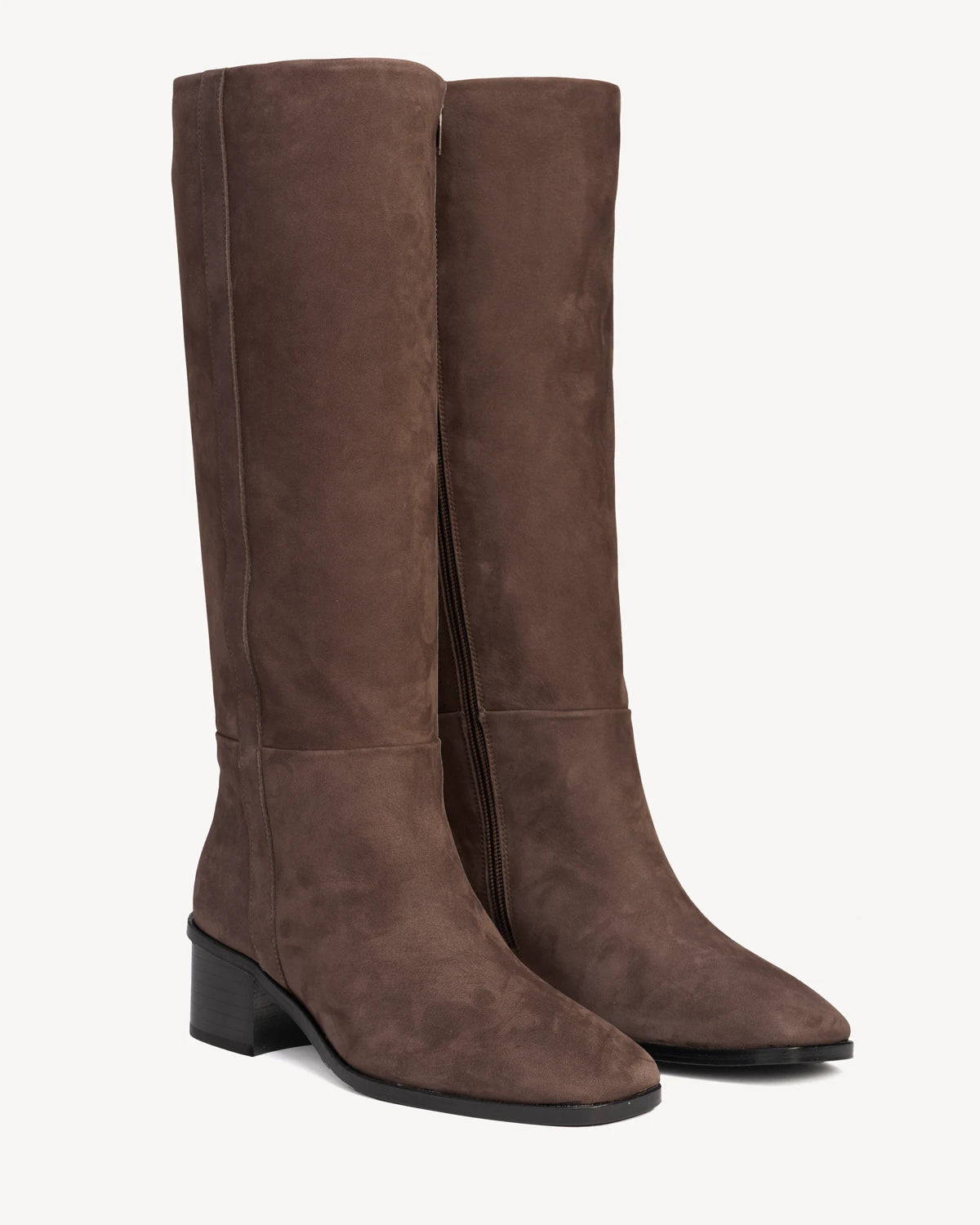The Twiggy Tall Boot Chestnut Nubuck