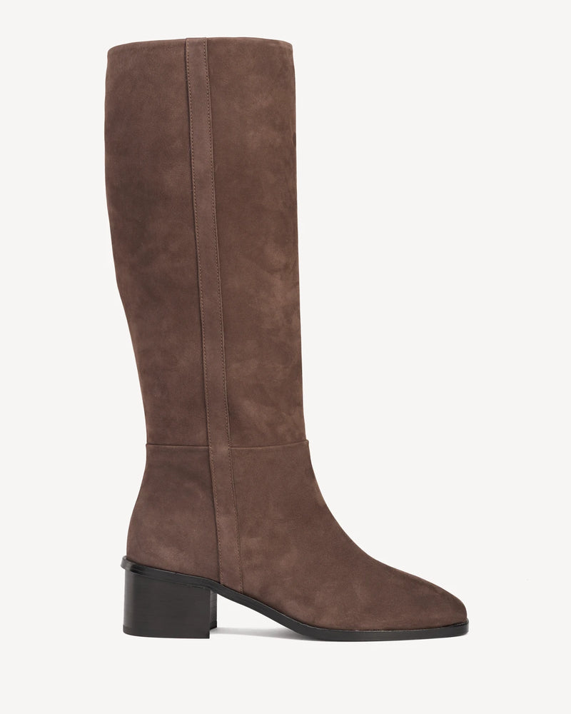 The Twiggy Tall Boot Chestnut Nubuck