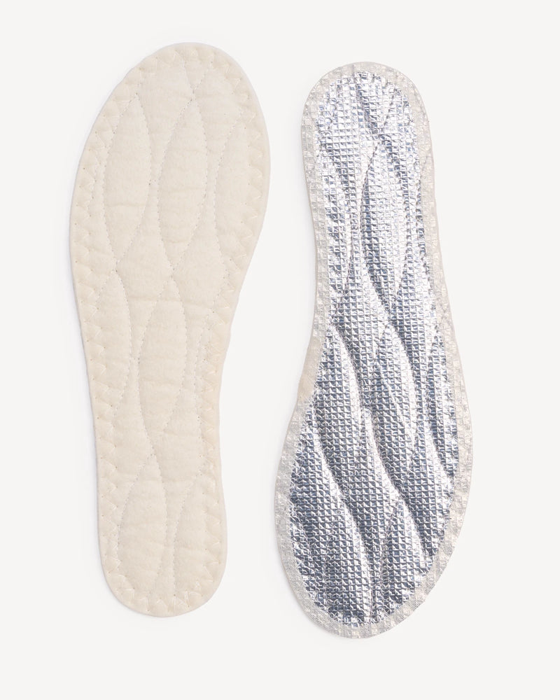 White Wool Winter Insoles