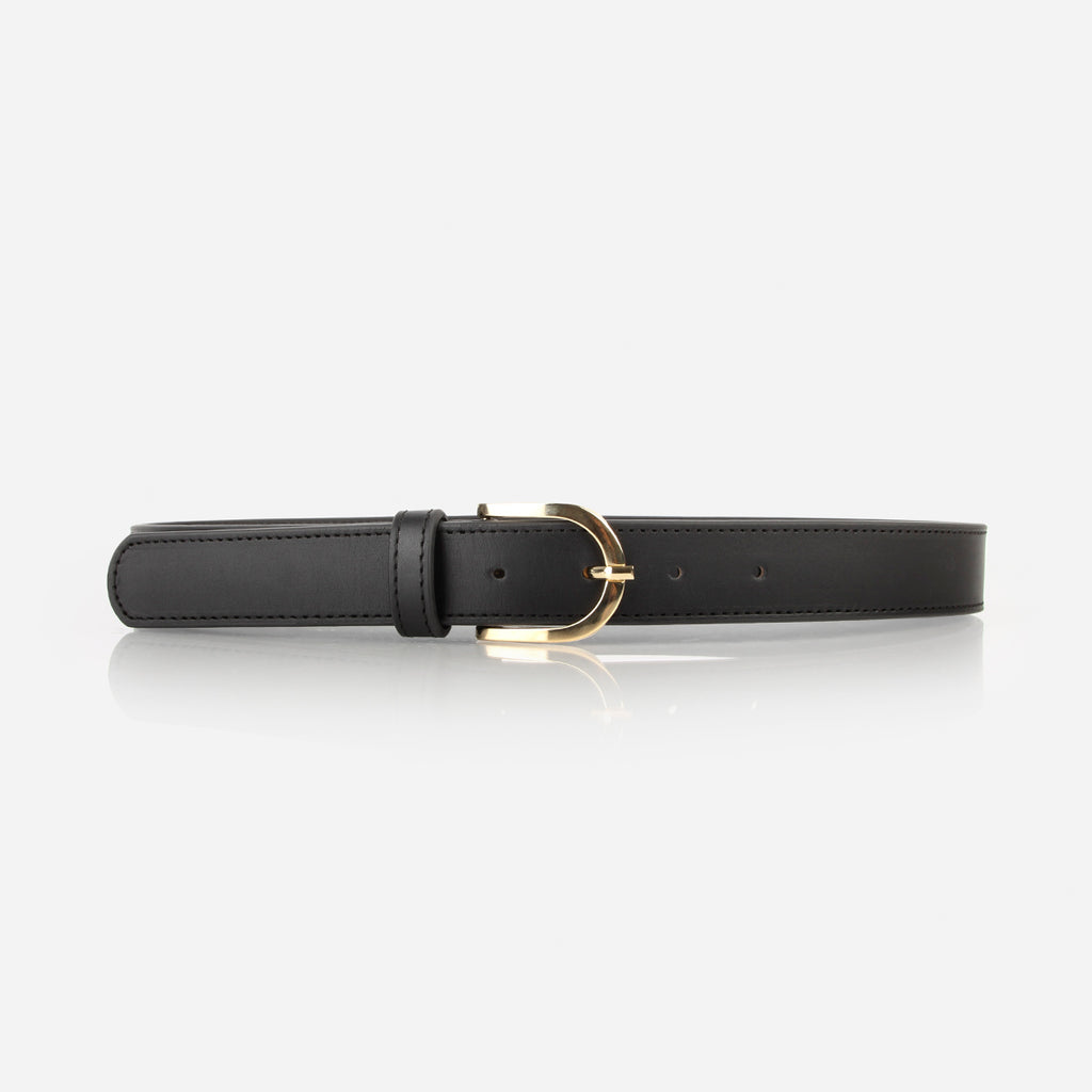The Accent Belt Gold Black – Poppy Barley