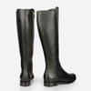 The City Boot -  black leather tall boot - Poppy Barley