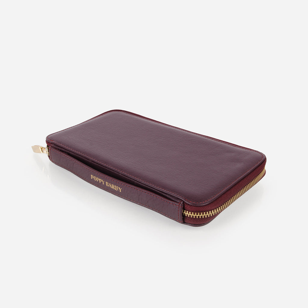 The My Whole Life Wallet Aubergine Pebble