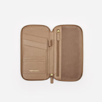The Flying Solo Passport Holder Biscotti Pebble
