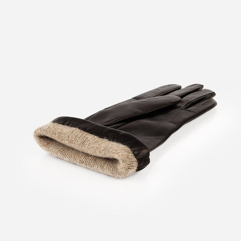 The Sleek Leather Glove Black