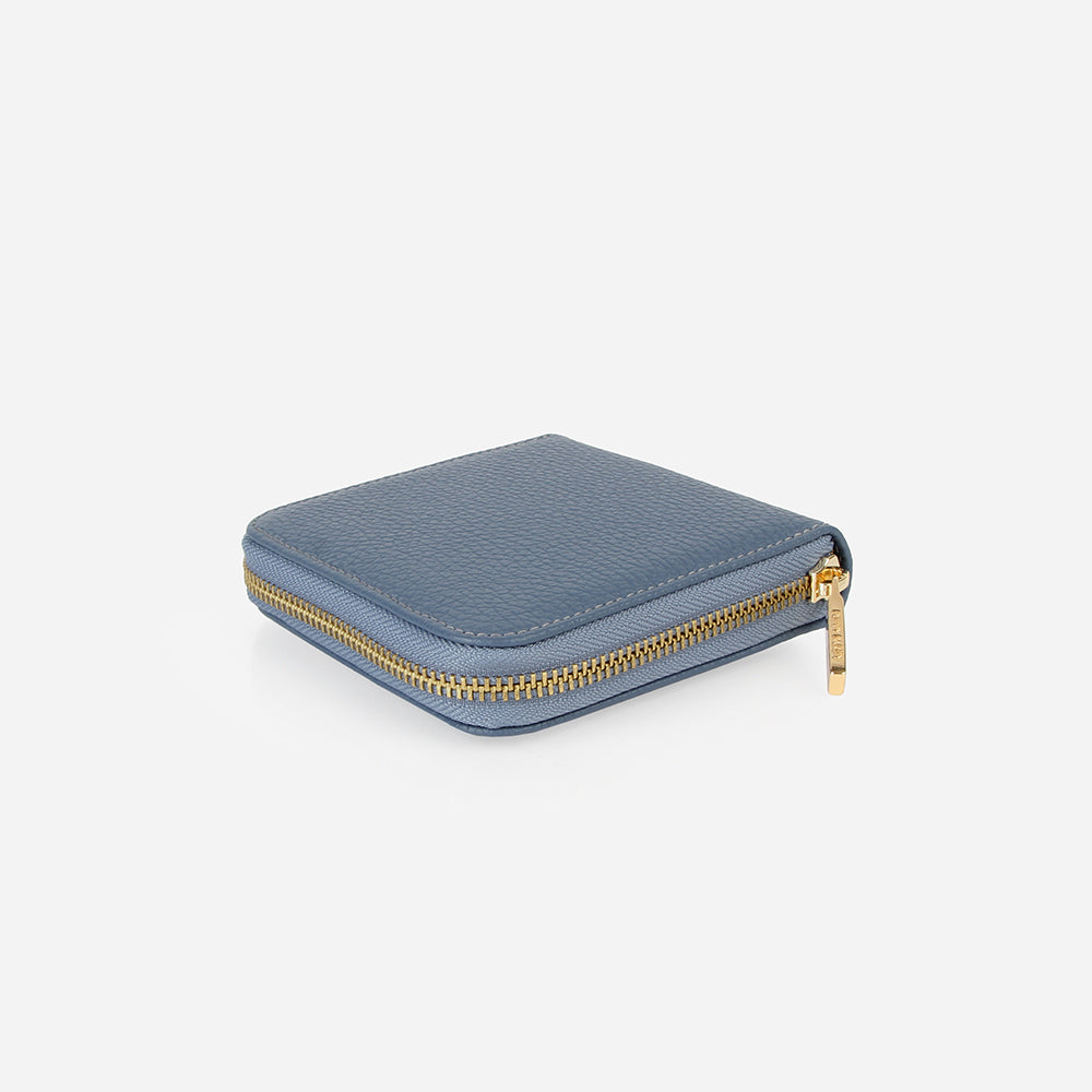 Zip Around Short Wallet - Light Blue