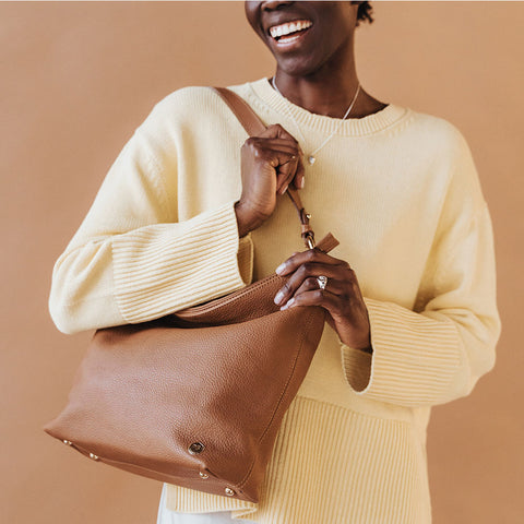The Weekend Tote Almond Pebble