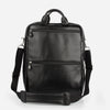 The Backpack in Black Pebble Leather - black leather commuter backpack - Poppy Barley
