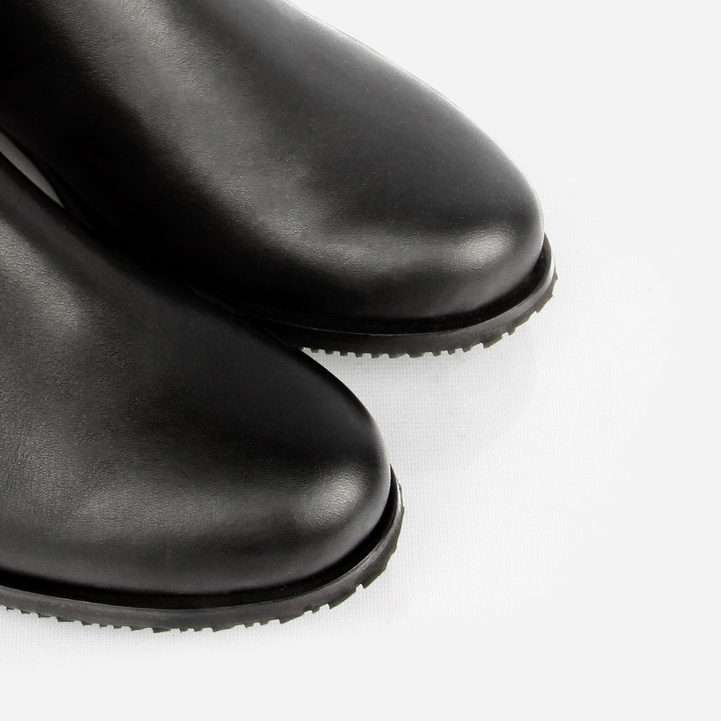The City Boot Black Leather | Poppy Barley
